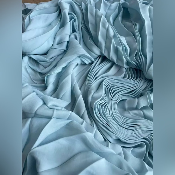 A.L.C Moira Satin Pleated Maxi Dress 4 - Picture 10 of 11